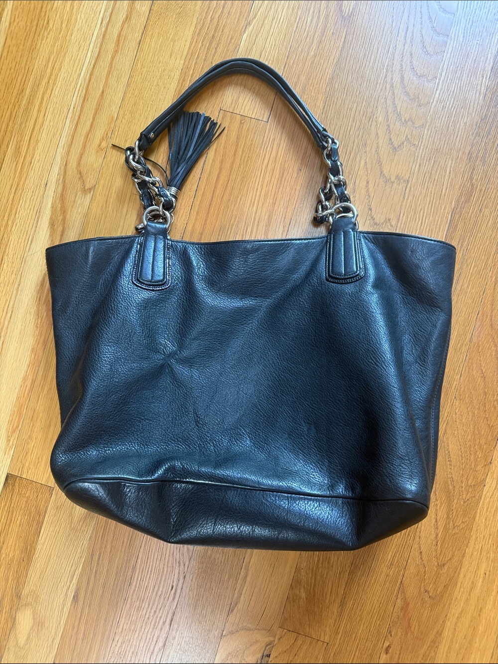 Coach Legacy Black Leather Tote - Picture 2 of 3